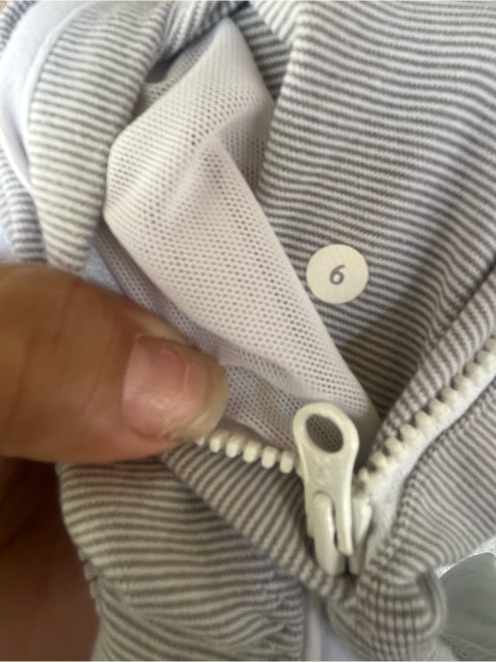 lululemon athletica White Full-Zip Active Jacket delfin - Picture 7 of 7